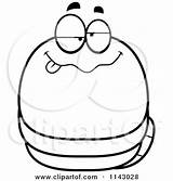 Worm Drunk Cartoon Clipart Chubby Coloring Cory Thoman Vector Outlined Royalty 2021 sketch template