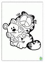 Coloring Garfield Dinokids Pages sketch template