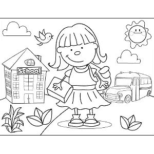 girl  short bangs printable coloring pages coloring cool