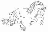 Coloring Horses sketch template