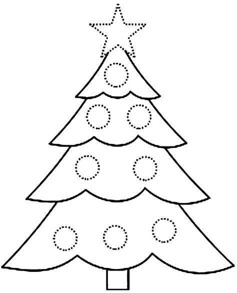 christmas tree coloring   designlooter