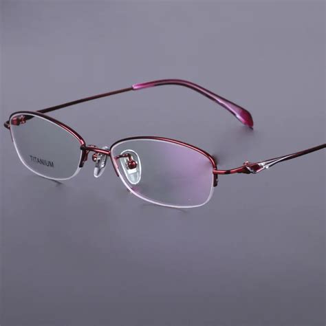 Pure Titan Eyeglasses Top Quality Gafas Women Titanium Glasses Frame On