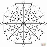 Kaleidoscope Coloring Pages Drawing Sia Template Printable Getdrawings sketch template