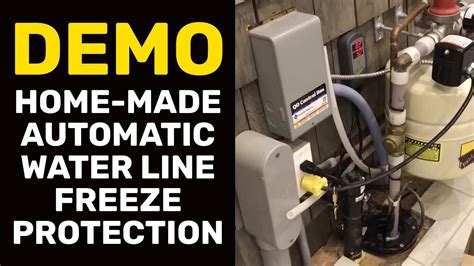 demo home  automatic water  freeze protection youtube