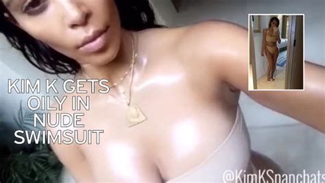 Oiled Up Kim Kardashian Twerks Her Naked Booty In X Rated