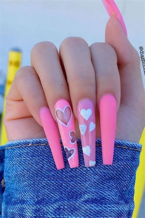 sweet pink coffin nail designs  inspire   summer