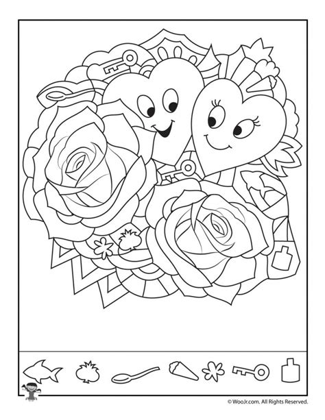 valentines day hidden picture activity pages woo jr kids