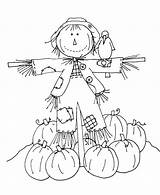 Scarecrow Ausmalbilder Scarecrows Malvorlagen Automnal Tomorrow Requested Ausmalen Herbst Digi Thanksgiving sketch template