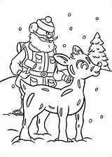 Rudolph Reindeer Nase Roten Nosed Rentier Renna Babbo Colorat Renne Reno Naso Coloring4free Nariz Glace Ausdrucken Cucciolo Malvorlagen P01 Nez sketch template