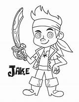 Jake Capitan Pirates Neverland Pintarcolorear Varios Pintando sketch template