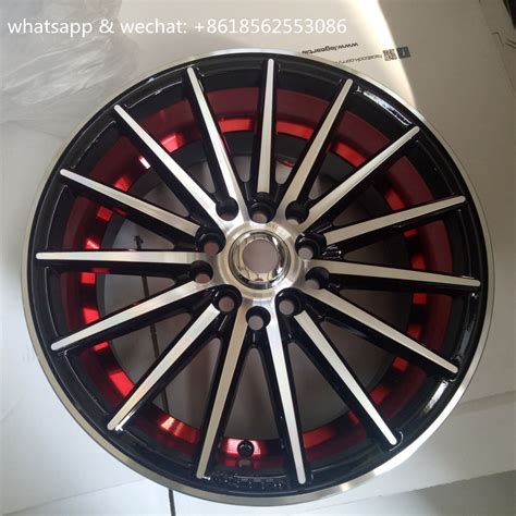 china  red color  aluminium vossen car replica wheel rim china vossen wheels vossen