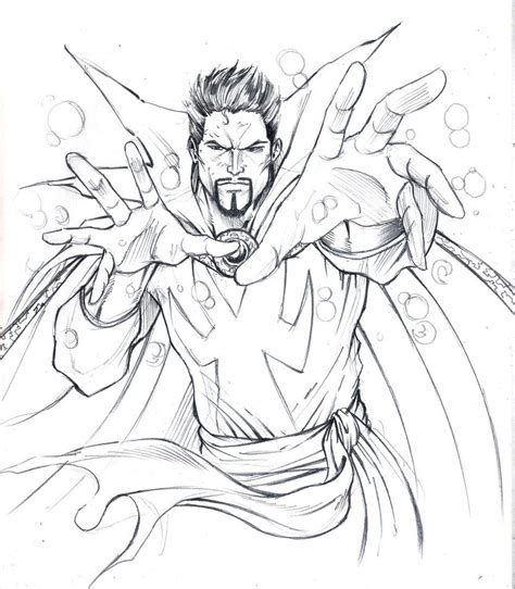 doctor strange  marvel coloring page  printable coloring pages