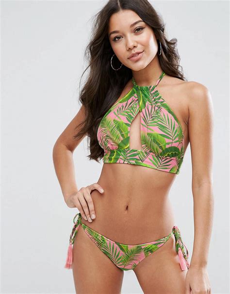 love   asos bikinis halter bikini bikini tops