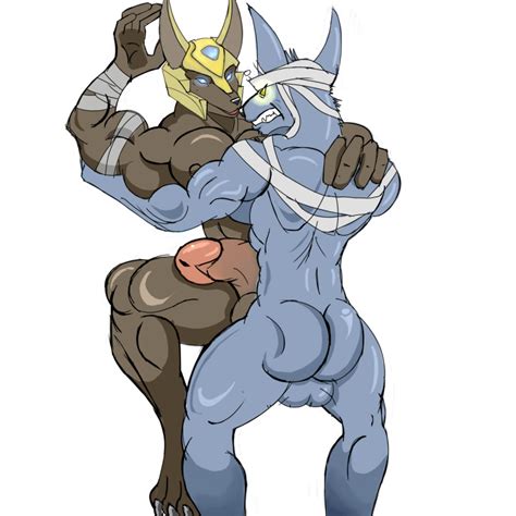 rule 34 anubis anus ass balls deity furry only gay kruger male manly muscles nasus pecs penis