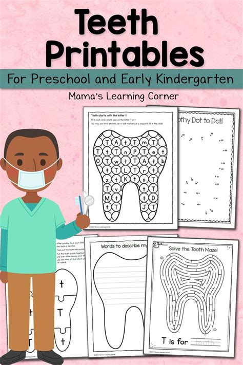 teeth activities  preschool  kindergarten mamas learning corner