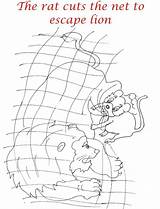 Rat Lion Coloring Kids Story Cutting Saves Pages Pdf Open Print  sketch template
