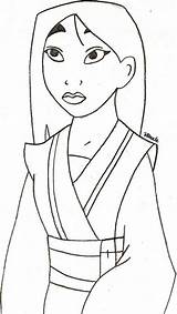 Mulan Anxious sketch template