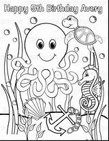 Sea Coloring Pages Ocean Life Creatures Animals Animal Print Printable Adult Under Beach Detailed Realistic Marine Color Chance Cloudy Meatballs sketch template