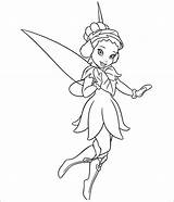 Tinkerbell Coloring Pages Printable Tinker Bell Template Templates Colouring sketch template