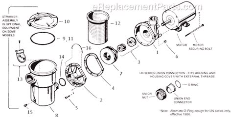 hayward powerflo parts list  diagram sp ereplacementpartscom
