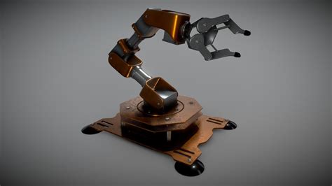 robot arm    model  david  sketchfab