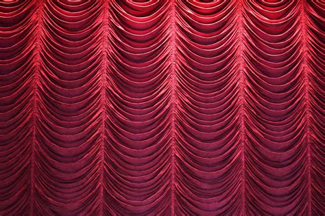 red velvet theatre curtain  photo  freeimages
