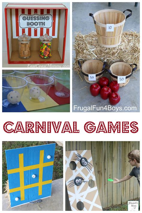 simple carnival games  kids frugal fun  boys  girls