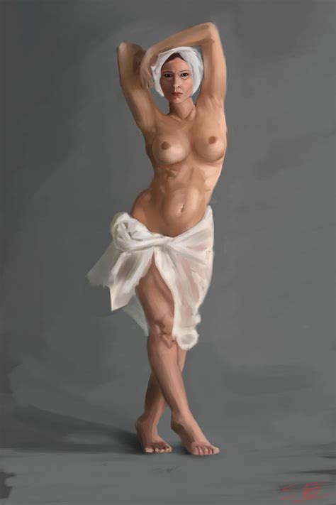 Female Nude Digital Art By Stephen Hawkes