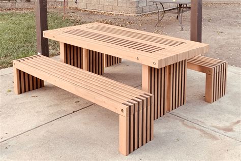 simple picnic table plans  outdoor furniture diy easy