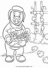 Schwarte Wiggly Piggly Trickfilmfiguren sketch template
