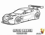 Aston Vantage Gt3 Speeding Vanquish Yescoloring V12 sketch template