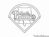 Phillies Stencil Philadelphia Mlb Coloring Pumpkin Carving Lavallois Stade Freestencilgallery sketch template