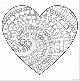 Pages Coloring Heart Mandala Mosaic Adults Hearts Patterns Geometric Color Printable Corazon Colorear Beginner Online Kids Template Stress Relief Shape sketch template