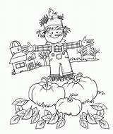 Coloring Pages Printable Scarecrows Scarecrow Comments sketch template