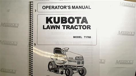 kubota       owners manual