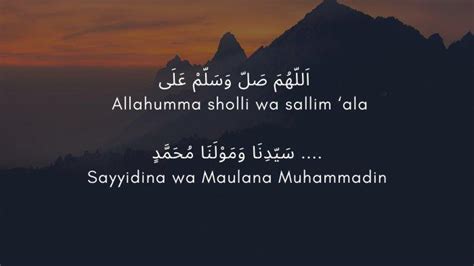 lirik sholawat allahumma sholli wa sallim ala tulisan arab latin dan