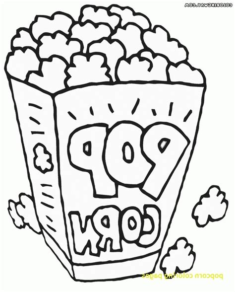 coloring pages  popcorn
