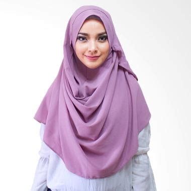 murah milyarda hijab farrah kerudung instan lavender mumpung murah