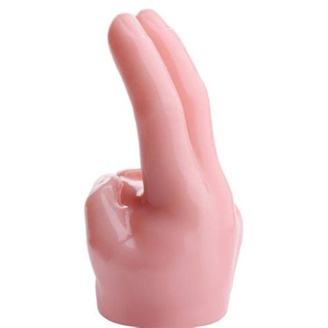 wand essentials pleasure pointer two finger wand attachment sex toys and adult novelties