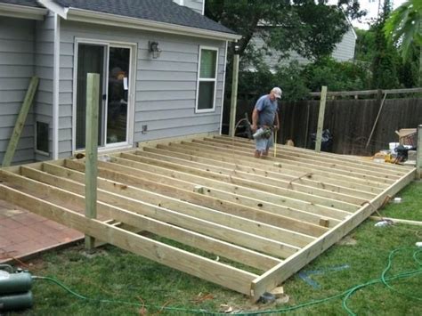 Deck Plans Deck Building Ground Level Deck Design Plans Patio