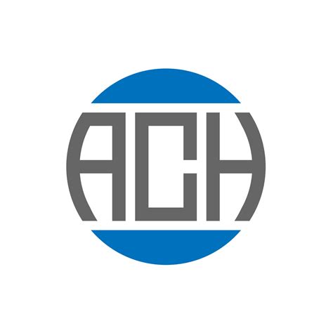 ach letter logo design  white background ach creative initials
