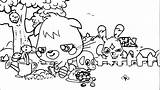 Moshi Monsters sketch template
