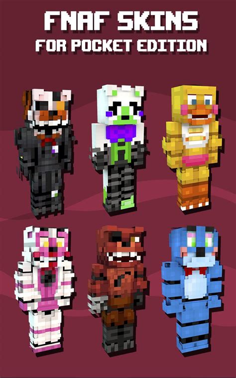 skins fnaf  minecraft apk  android