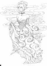 Coloring Deviantart Pages Fairy Adult Mist Madame Steampunk Books Sheets Colouring Color Adults Drawings Printable Deviant Beautiful Detailed sketch template