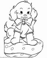 Christmas Coloring Pages Dog Puppy Animals Printing Help sketch template