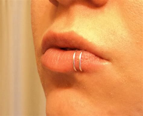 double lip ring lip cuff clip on 14 colors by dazzlingadornments