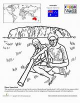 Uluru Coloring Rock History Ayers Colouring Child Education Worksheets Geography Kids 389px 83kb Australia Pages Visit sketch template