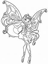 Coloring Pages Winx Club Printable Fairy Girls Print Realisticcoloringpages Children sketch template