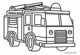 Fire Coloring Truck Printable Pages Kids sketch template