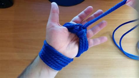 rope bondage tutorial hand cuffs youtube
